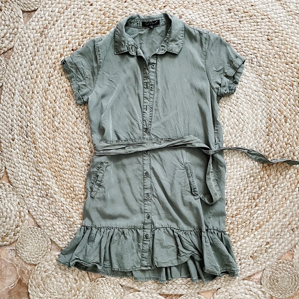 Green Fit and Flare Dress